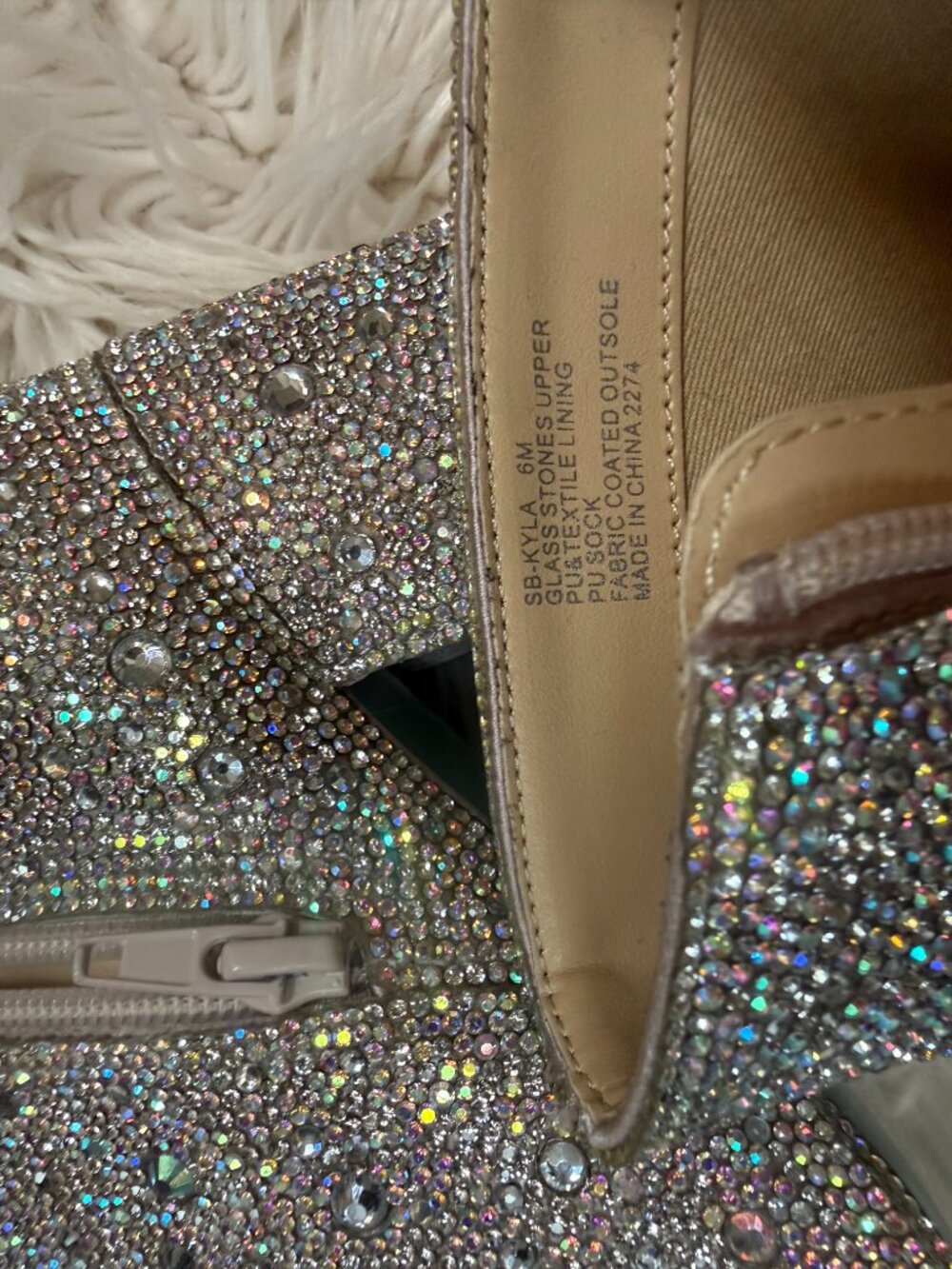 Betsy Johnson SB-Kyla Rhinestone Booties ~ Size 6 - Picture 4 of 8